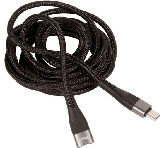 Кабель Type-C Hoco U99 Vortex magnetic для Type-C, 5.0А, длина 2.0м, черный 801166
