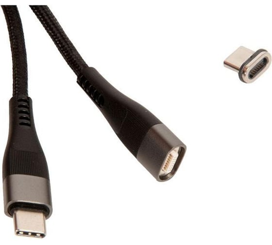 Кабель Type-C Hoco U99 Vortex magnetic для Type-C, 5.0А, длина 1.0м, черный 801165 1