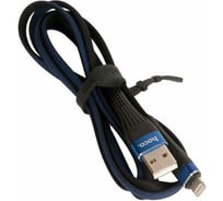 Кабель USB Hoco U39 Slender для Lightning, 2.4А, длина 1.2м, синий 813520