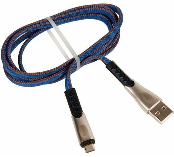 Кабель USB Hoco U48 Superior для Micro USB, 2.4А, длина 1.2м, синий 805496