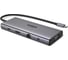 Конвертер UGREEN CM639 45520 11-in-1 4K60Hz 2xUSB-C 3.2+USB-A 3.2+USB-A 3.0+HDMI+VGA+RJ45 Gigabit+SD/TF+AUX3.5mm+PD Converter, серый 45520_ 1