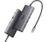 Конвертер UGREEN CM639 45520 11-in-1 4K60Hz 2xUSB-C 3.2+USB-A 3.2+USB-A 3.0+HDMI+VGA+RJ45 Gigabit+SD/TF+AUX3.5mm+PD Converter, серый 45520_ 2