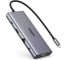 Конвертер UGREEN CM639 45520 11-in-1 4K60Hz 2xUSB-C 3.2+USB-A 3.2+USB-A 3.0+HDMI+VGA+RJ45 Gigabit+SD/TF+AUX3.5mm+PD Converter, серый 45520_ 3