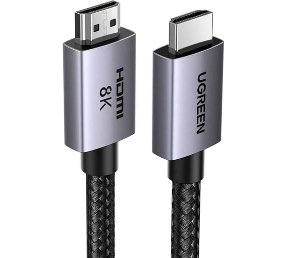 Кабель UGREEN HD171 25914 HDMI 2.1 Male To Male 8K Cable, длина: 10м, серый 25914_