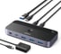 Переключатель UGREEN CM687 25098 USB-C Sharing Switch 2 In 4 Out With Desktop Controller, серый 25098_ 1