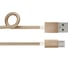 Дата -Кабель InterStep USB-miсroUSB, PVC/Nylon, цвет-Gold, 1м 44020 1
