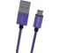 Кабель InterStep TypeC-USBA USB3.0 Ultra Violet нейлон 1,0м, M-M 58530 1