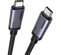 Кабель UGREEN L706 65383 240W 80Gbps USB-C to USB-C GEN4 Charging Cable 5A Max. Длина: 1м. Цвет: серый 65383_