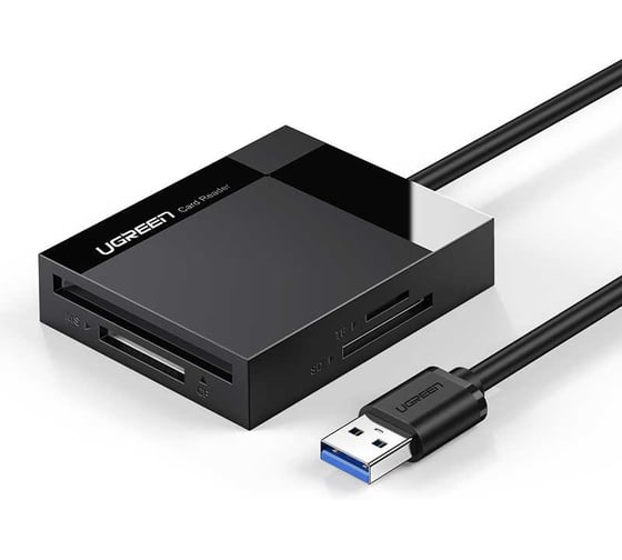 Кардридер UGREEN CR125 30333 USB 3.0 All-in-One Card Reader. Длина 50 см. Цвет: серый 30333_