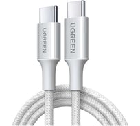 Кабель UGREEN L502 65256 USB-C to USB-C PD Fast Charging Braided Cable 5A Max. Длина: 2м. Цвет: титан 65256_