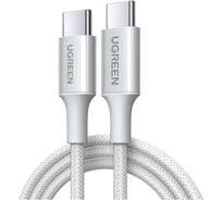 Кабель UGREEN L501 65248 60W USB-C to USB-C PD Fast Charging Braided Cable 3A Max. Длина: 2м. Цвет: титан 65248_