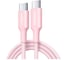 Кабель UGREEN L502 65251 USB-C to USB-C PD Fast Charging Braided Cable 5A Max. Длина: 1м. Цвет: розовый 65251_ 1