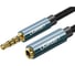 Удлинитель кабеля UGREEN AV118 40674 3.5mm Male to 3.5mm Female Extension Cable. Длина: 1,5м. Цвет: черный/синий 40674_ 1