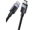 Кабель UGREEN L524 55765 USB-C to USB-C PD 3A Fast Charging Braided Date Cable. Длина: 1м. Цвет: серый космос 55765_ 2