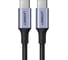 Кабель UGREEN US316 100W USB-C to USB-C PD Fast Charging Braided Cable 5A Max 2шт. Длина: 0,25м. Цвет: серый 15799P 1