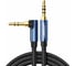Кабель UGREEN AV112 60178 3.5mm Male to 3.5mm Male Angled Cable. Длина: 0,5м. Цвет: черно-синий 60178_ 1