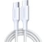 Кабель UGREEN L502 35220 USB-C to USB-C PD Fast Charging Braided Cable 5A Max. Длина: 1м. Цвет: белый 35220_ 1