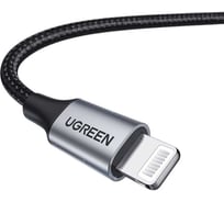 Кабель UGREEN US199 Lightning to USB-A 2.0 Cable. Длина: 1,5м. Цвет: черный 60157