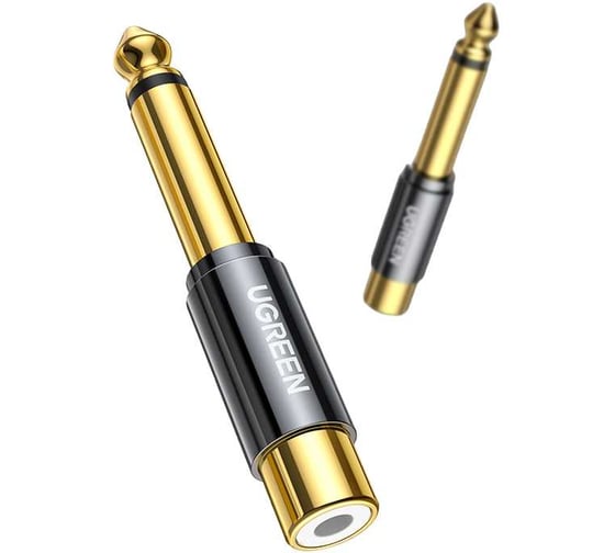 Адаптер Ugreen AV169 80731 6.35mm Male to RCA Female Adapter 80731_