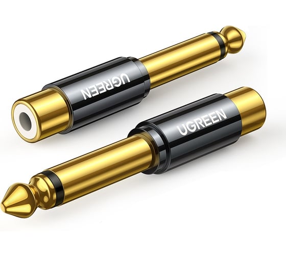 Адаптер Ugreen AV169 80731 6.35mm Male to RCA Female Adapter 80731_