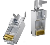 Коннектор Ugreen NW193 50634 Cat 7 Shielded Modular Plug Gold-plated 50U 10шт. Цвет: металлический 50634_