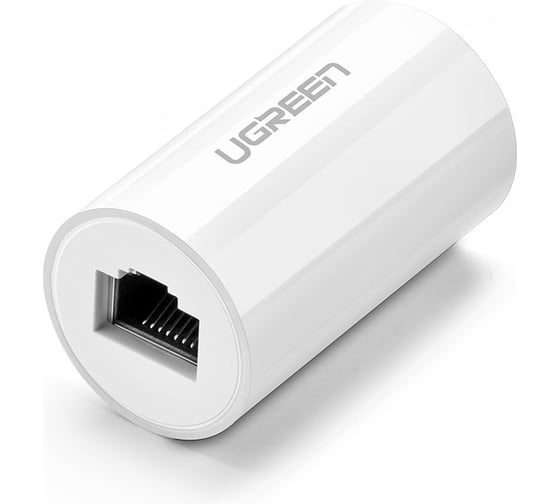 Адаптер-удлинитель Ugreen NW116 20391 RJ45 Ethernet Connector. Цвет: белый 20391_