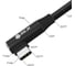 Кабель TypeC GCR PREMIUM 0.25m угловой для PowerBank, черный, AL case черный, 28/ 22 AWG, VIV53I445 8