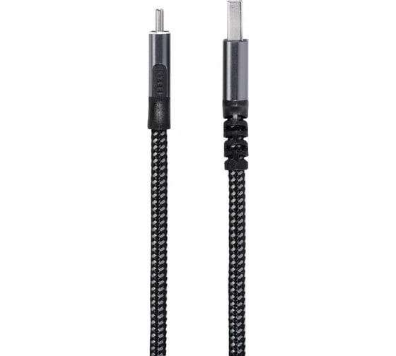 Кабель для быстрой зарядки и передачи данных VCOM USB TYPE C/TYPE A, до 10 Гб/сек, PowerDelivery, 27 W, 3А, проводник медь, в оплётке, 3m CU401M-3M