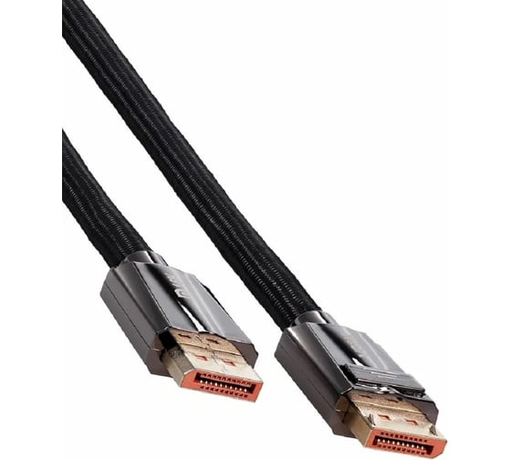 Кабель VCOM DisplayPort 2.1 медь 16K 60Hz провод сверхскоростной 5m CG655-5.0