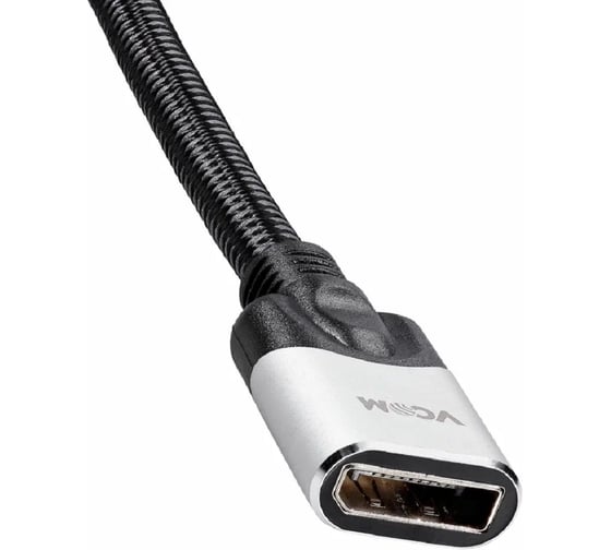Удлинитель VCOM DisplayPort 1.4 M/F 8K 60Hz, кабель, провод медь, в оплётке, сверхскоростной, 0.5m CG635F-0.5