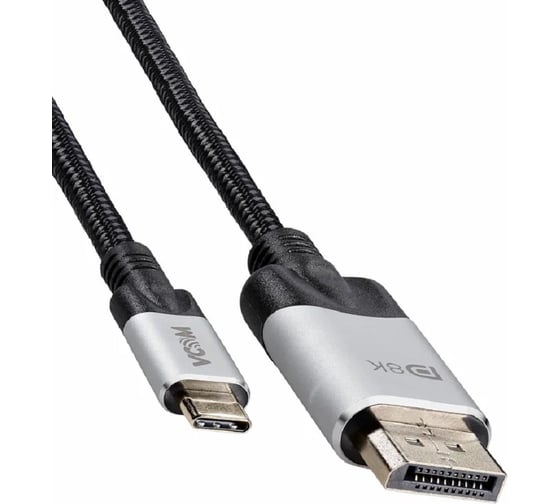 Кабель VCOM TYPE C DisplayPort медь 4K 144Hz/ 8K 60Hz адаптер переходник 3m CU422MCV-3M