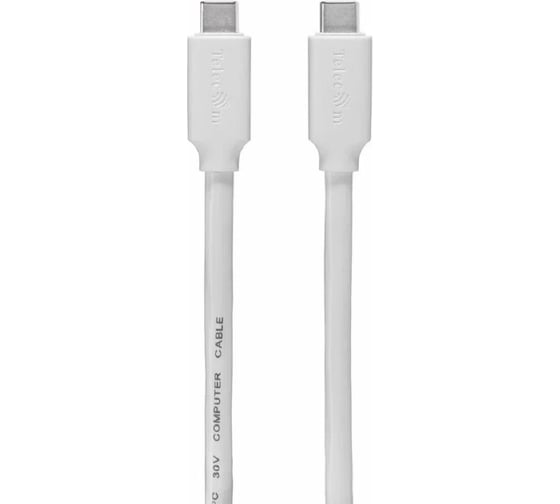 Кабель Telecom USB TYPE C зарядки и передачи данных 1.2m TUS719W-1.2M