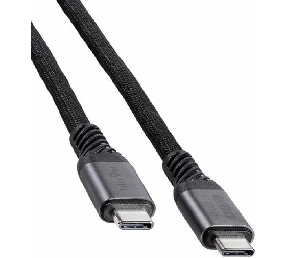 Кабель Telecom USB4 TYPE C медь 16K 60Hz 80GBps 240W PD совместим с Thunderbolt3 алюминиевые коннекторы 1m TUS855-1M