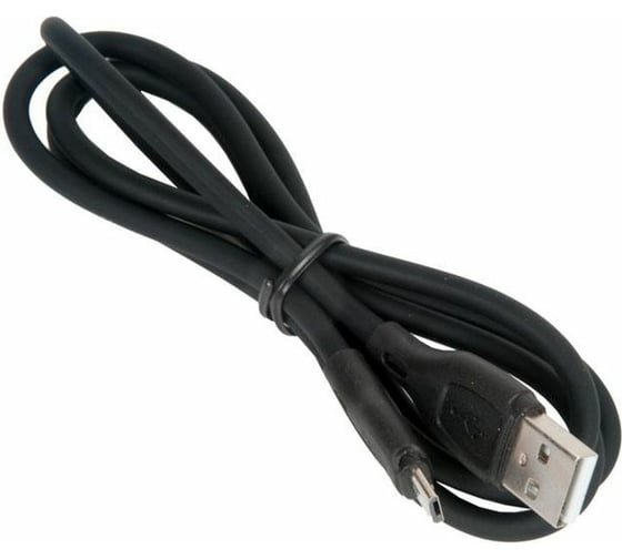 Кабель USB Hoco X61 Ultimate silicone для Micro USB, 2.4А, длина 1.0м, черный 811146