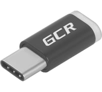 Переходник GCR USB Type C > MicroUSB 2. 0, M/ F, Черный, VIVUCI3U2MF-BK