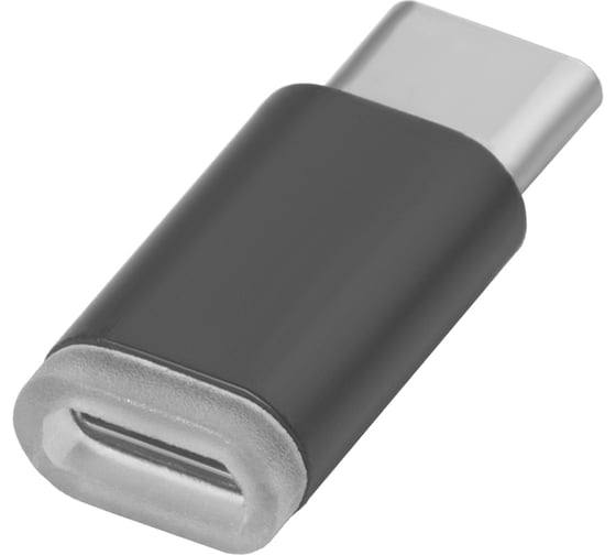 Переходник GCR USB Type C > MicroUSB 2. 0, M/ F, Черный, VIVUCI3U2MF-BK