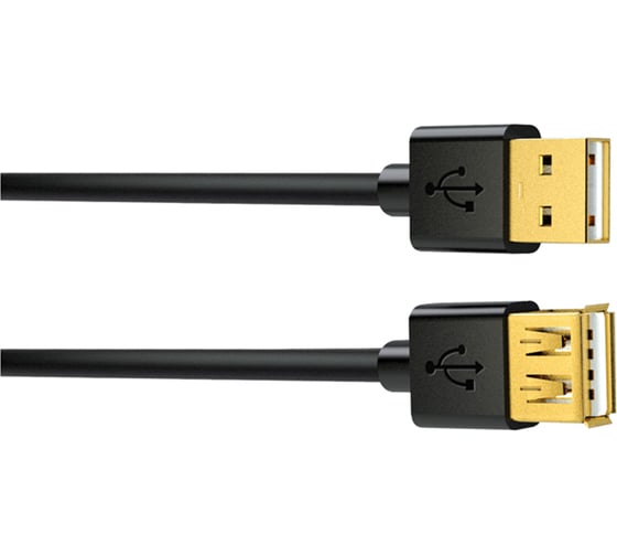 Кабель удлинитель InterStep USB 2.0 AA 3m GOLD 17273