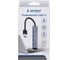 Разветвитель Gembird USB3.1, 4хUSB, с доп.питанием (порт Type-C), кабель USB 19см, алюминий, коробка UHB-C484 2