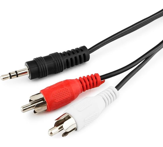 Кабель аудио Cablexpert Jack 3.5(M)/2xRCA, 20м, черный, пакет CCA-458-20M-N