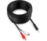 Кабель аудио Cablexpert Jack 3.5(M)/2xRCA, 20м, черный, пакет CCA-458-20M-N 1