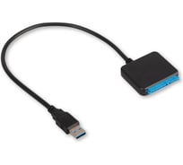 Адаптер Cablexpert USB3.2 Gen1 на SATA 2.5/3.5 HDD/SSD, доп. питание 12V/2A, Sata3, 5 Гбит/с, длина 0.4м, пакет A-USB3-SATA3-3.5