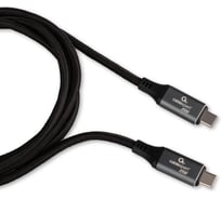 Кабель Cablexpert USB4.0, Type-C/Type-C, 5А, 240Вт, PD3.1/QC4.0, 40Gbps, медь, Pro, 1.8м, черный, пакет, CC-USB4-CMCM-BR-1.8M