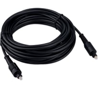 Кабель оптический Cablexpert Toslink 2xODT M/M, 7.5м, черный, пакет CC-OPT-7.5M-N