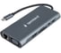 Док-станция Gembird Type-C, 10в1: 3xUSB3.1, Type-C PD87W, Jack 3.5, SD/TF, HDMI, RJ45, VGA, кабель 15см, алюминий, UHB-D4 1