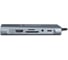 Док-станция Gembird Type-C, 10в1: 3xUSB3.1, Type-C PD87W, Jack 3.5, SD/TF, HDMI, RJ45, VGA, кабель 15см, алюминий, UHB-D4 3