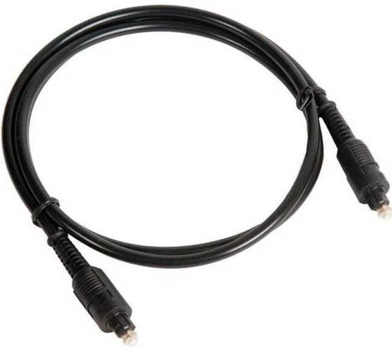 Оптический кабель Cablexpert Toslink 2xODT M/M, 1м, черный, пакет CC-OPT-1M