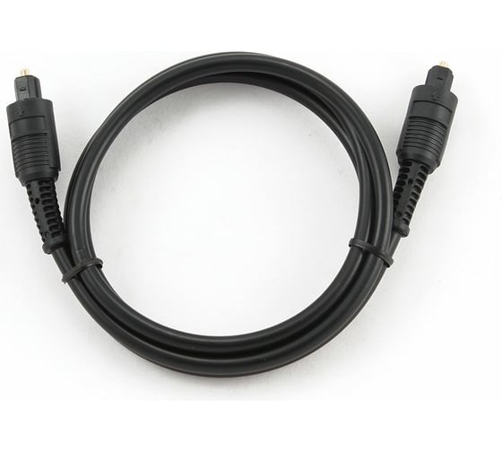 Оптический кабель Cablexpert Toslink 2xODT M/M, 1м, черный, пакет CC-OPT-1M