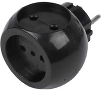 Разветвитель Облик РВ-10 черный 3 гнезда УТ-00000667