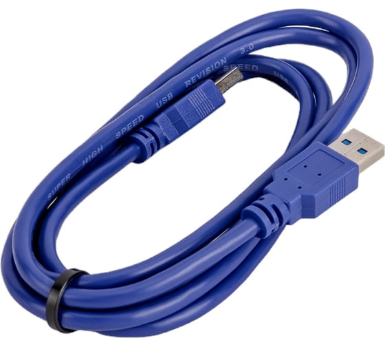 Кабель USB Cablexpert 3.0 AM/AM 1.8м медь, экран синий пакет CCP-USB3-AMAM-6