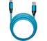 Кабель ОФИСМАГ BOLD USB-Type-C 1м 3А, для быстрой зарядки и передачи данных, толстый, синий 18126 514175 1